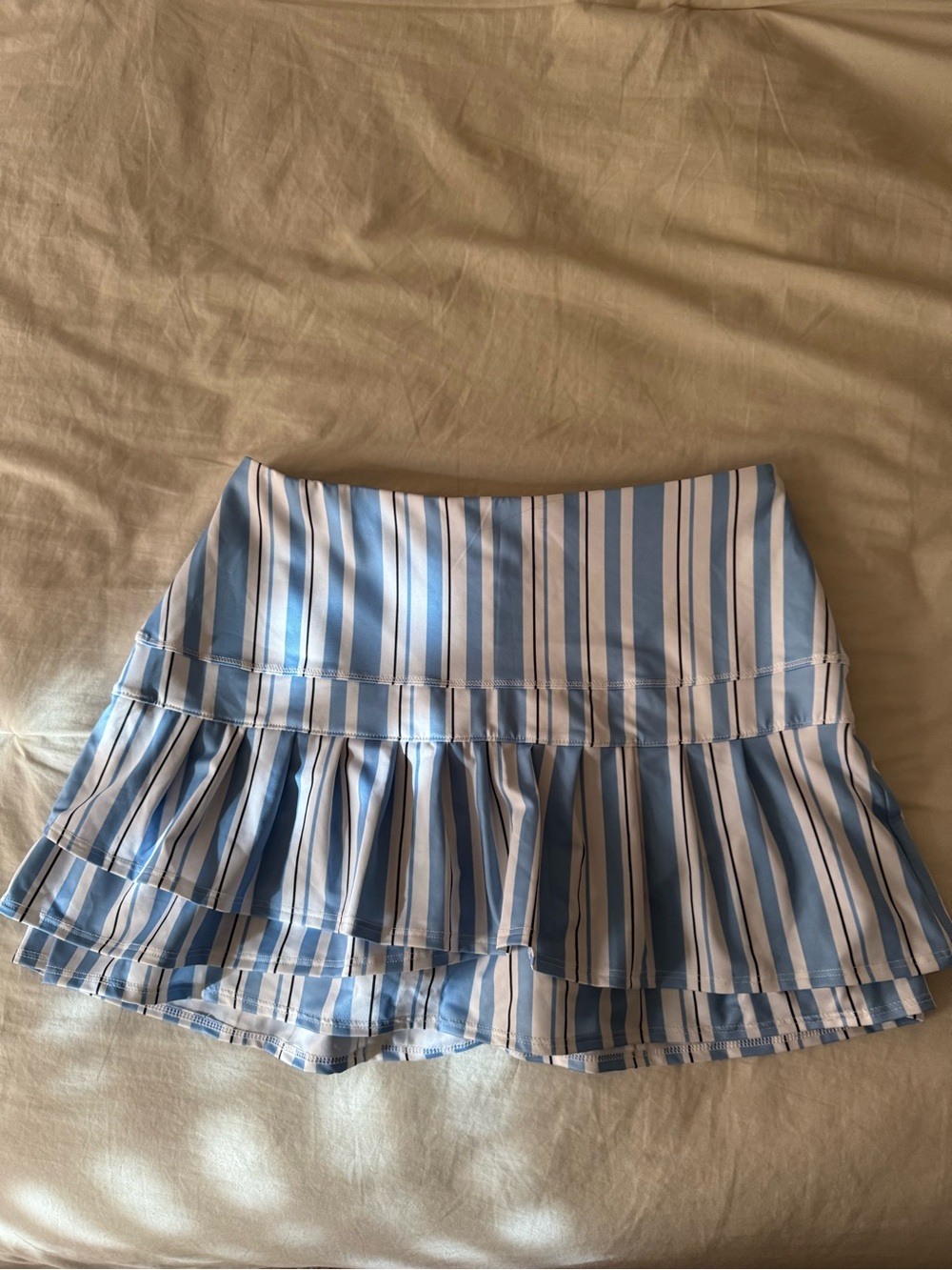 Blue Striped Tennis Skirt